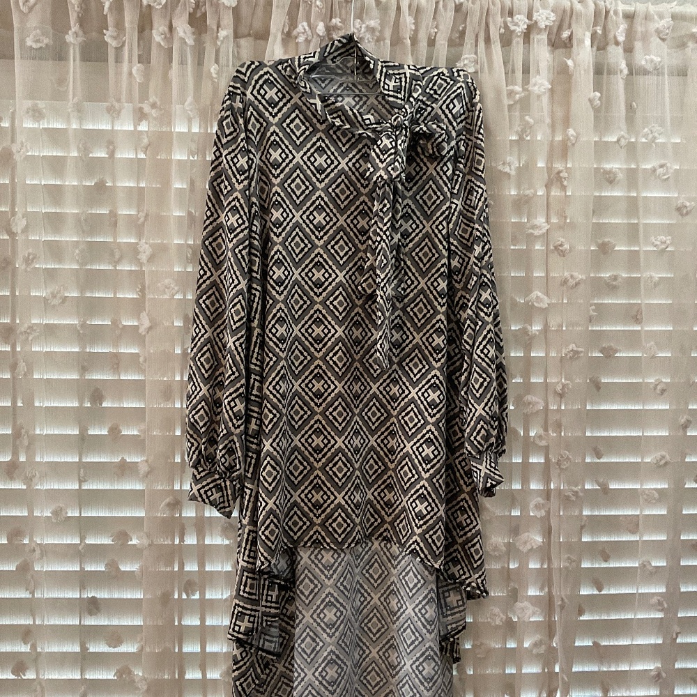 Sew Modest Small High Low Top Bow at Neck